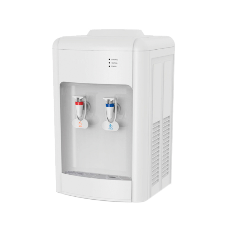 不锈钢冷热水箱带储物柜杯推款上置式饮水机